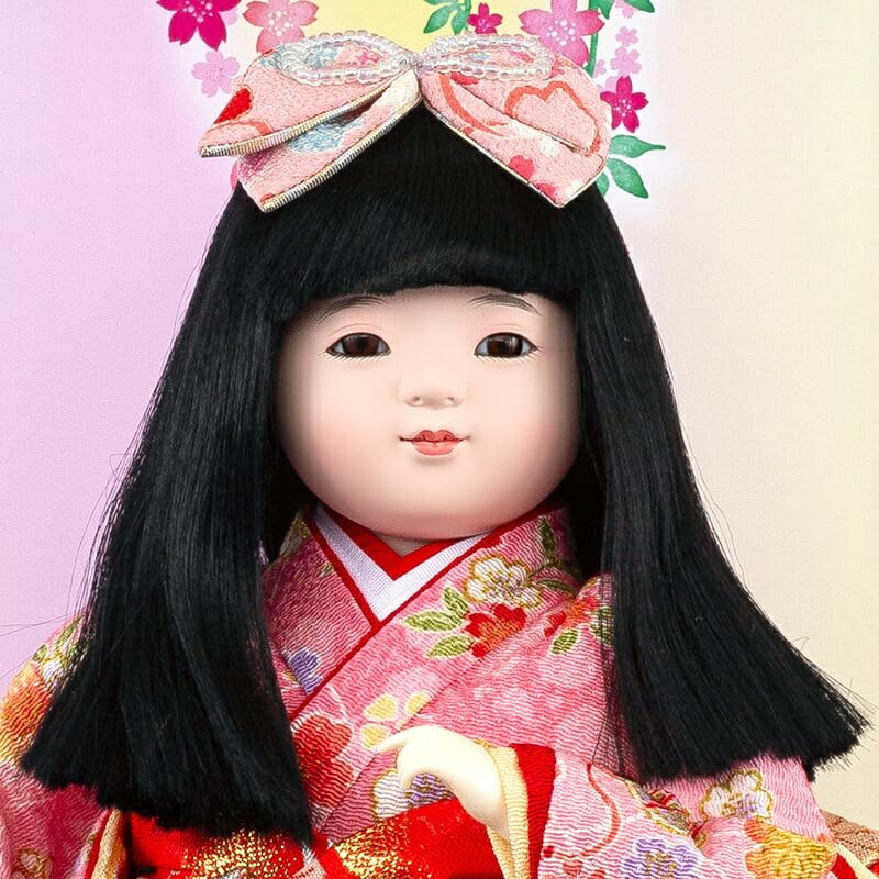 Amazon | 雛人形 吉徳大光 ひな人形 雛 ケース飾り 浮世人形 花まり 7